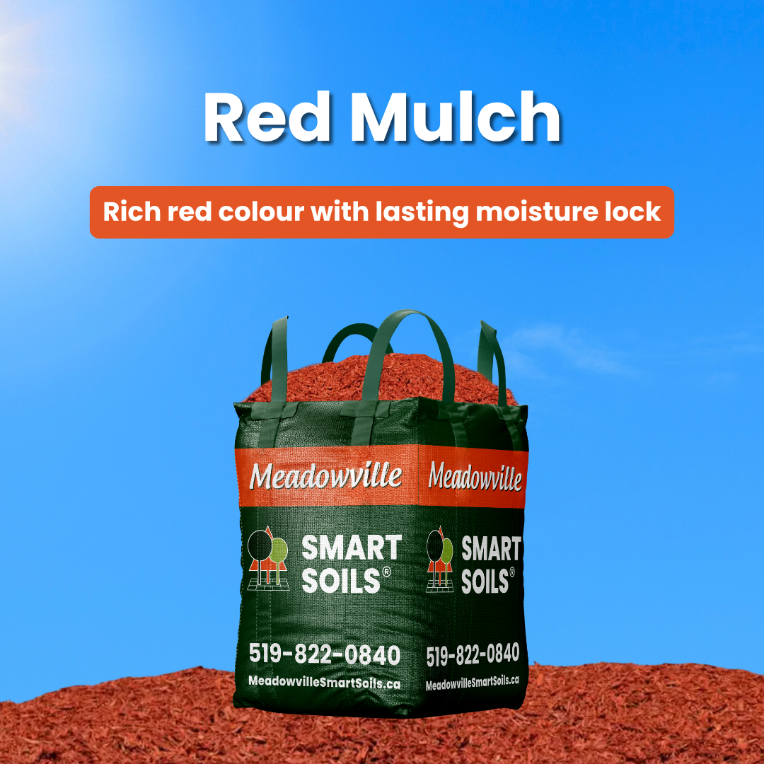 Red Mulch ~ Yard Bag Delivery – Meadowville Smart Soils™